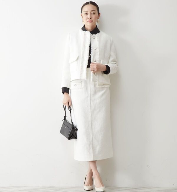 TIARA「ツイードタイトスカート」|スカート|