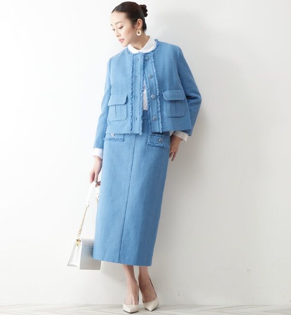 TIARA「ツイードタイトスカート」|スカート|