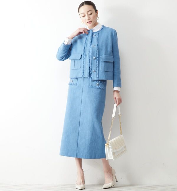 TIARA「ツイードタイトスカート」|スカート|