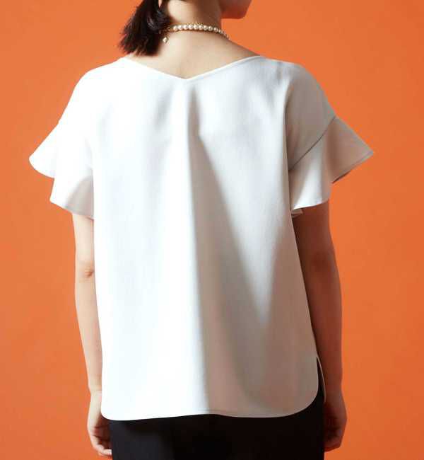 TIARA「麻調2WAYフリルブラウス」|シャツ・ブラウス|