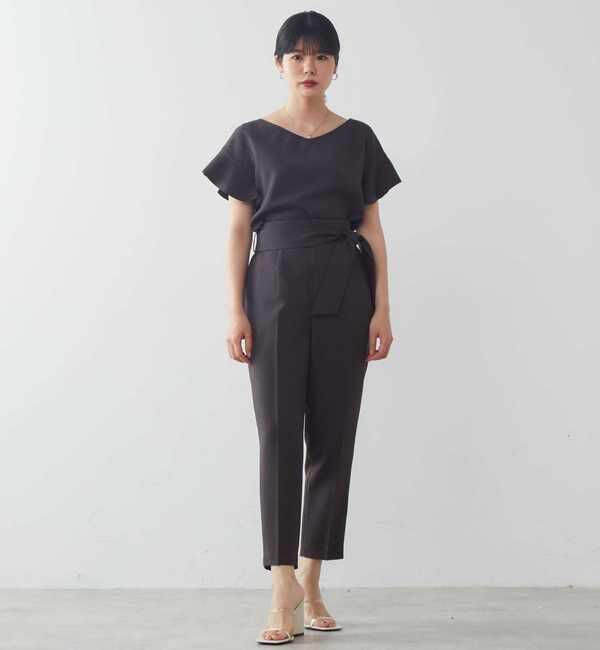 TIARA「麻調2WAYフリルブラウス」|シャツ・ブラウス|