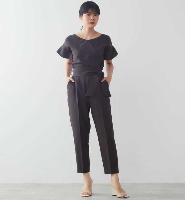 TIARA「麻調2WAYフリルブラウス」|シャツ・ブラウス|