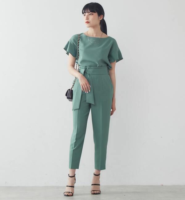 TIARA「麻調2WAYフリルブラウス」|シャツ・ブラウス|