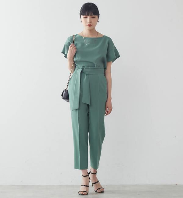 TIARA「麻調2WAYフリルブラウス」|シャツ・ブラウス|