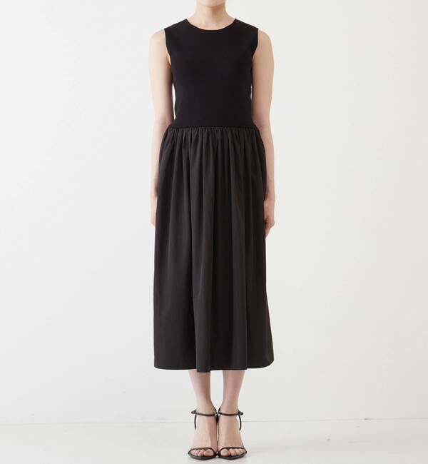 TIARA「ニット&times;タフタワンピース」|その他|