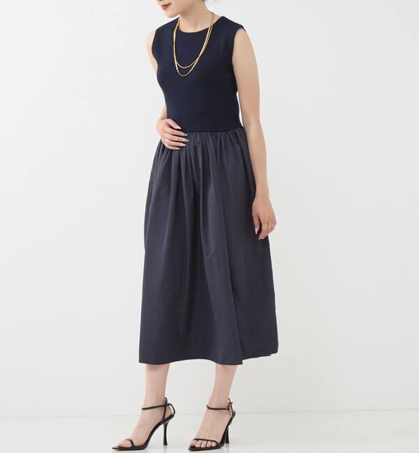 TIARA「ニット&times;タフタワンピース」|その他|