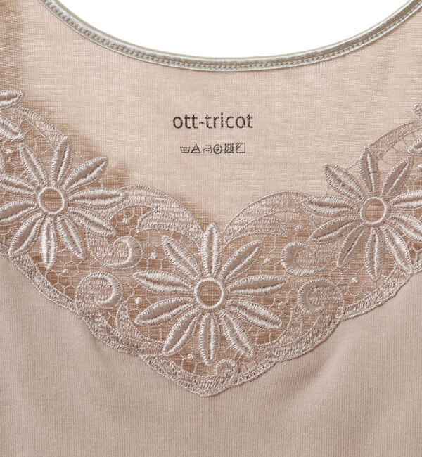 TIARA「【Ott-tricot/オットトリコット】レースタンクトップ」|タンクトップ|