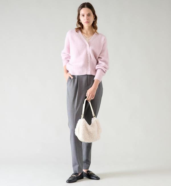 TIARA「片畦Vネックカーディガン」|カーディガン|