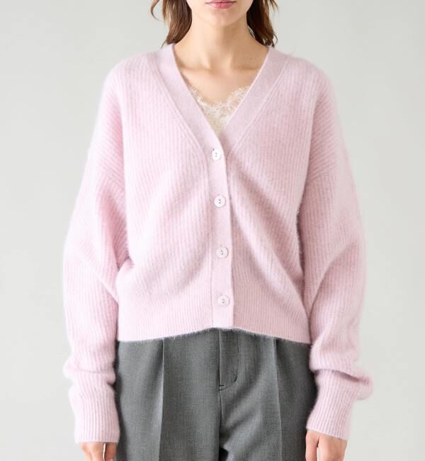 TIARA「片畦Vネックカーディガン」|カーディガン|