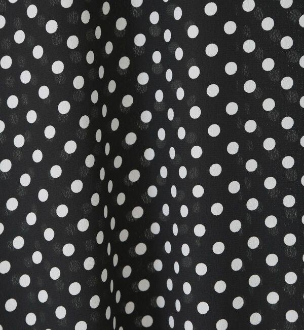 TIARA「ドットプリントボウタイティアードワンピース」|ワンピース|