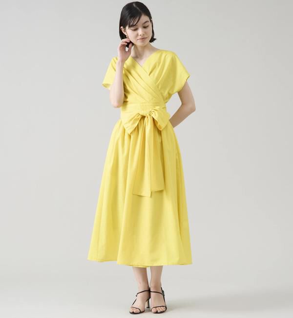 TIARA「ギンガムカシュクールワンピース」|ワンピース|