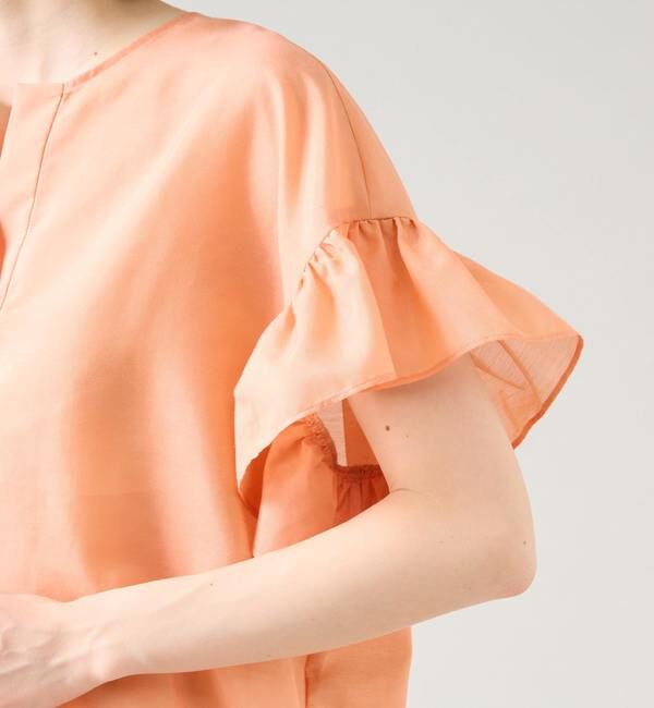 TIARA「スキッパーフリルスリーブブラウス」|シャツ・ブラウス|