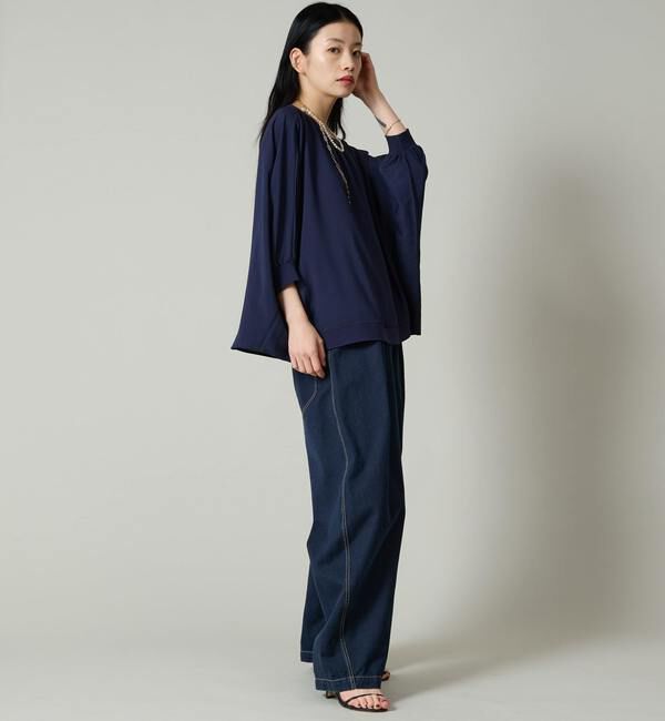 Liesse「タックデニムカービィパンツ」|デニム|