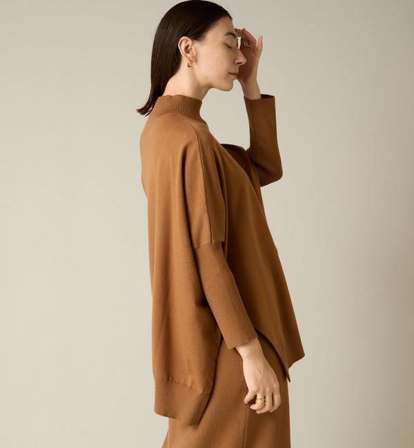 Liesse「ハイネックワイドニット（セットアップ対応）」|ニット・セーター|