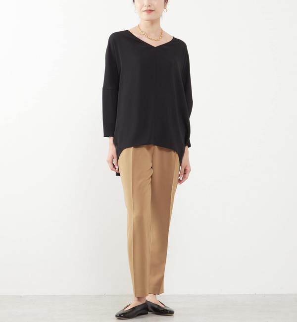 Liesse「EC別注Vネックプルオーバー」|シャツ・ブラウス|ブラック