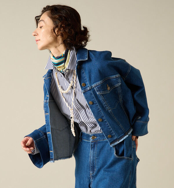 Liesse「クロップドデニムジャケット」|その他|