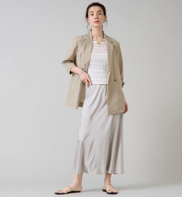 Liesse「《大草直子さん着用》バイアスナロースカート」|スカート|