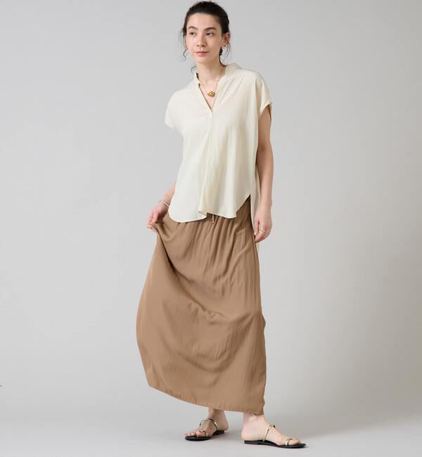 Liesse「バックギャザーブラウス」|シャツ・ブラウス|