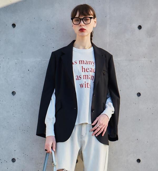 SOFFITTO「ビックシルエットジャケット」|テーラードジャケット|ブラック