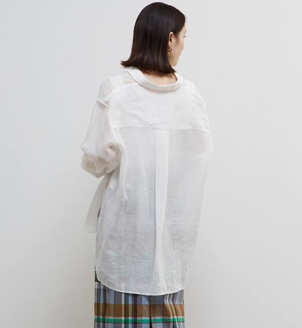Soffitto「テンセル麻シアービックシルエットシャツ」|シャツ・ブラウス|