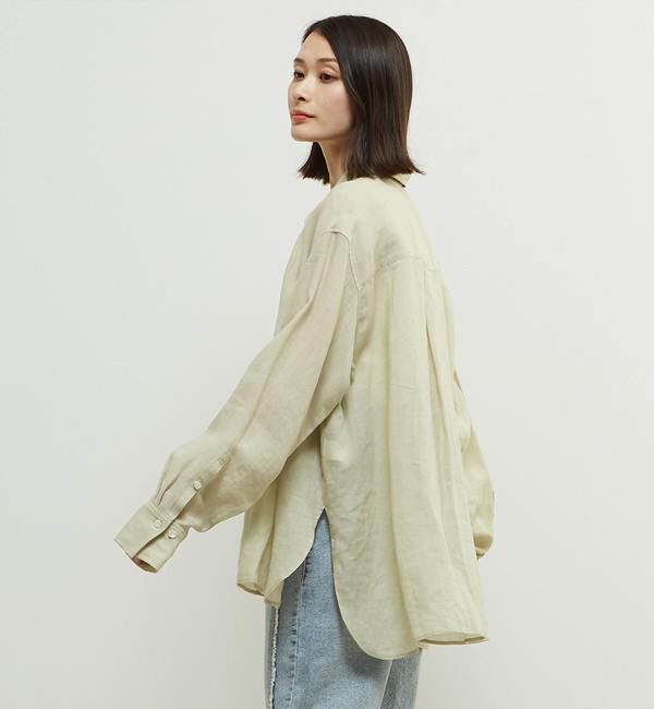 Soffitto「テンセル麻シアービックシルエットシャツ」|シャツ・ブラウス|