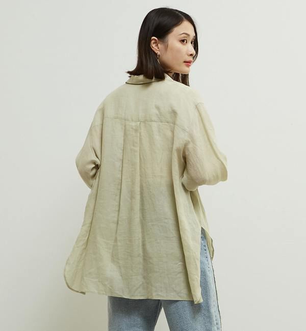 Soffitto「テンセル麻シアービックシルエットシャツ」|シャツ・ブラウス|