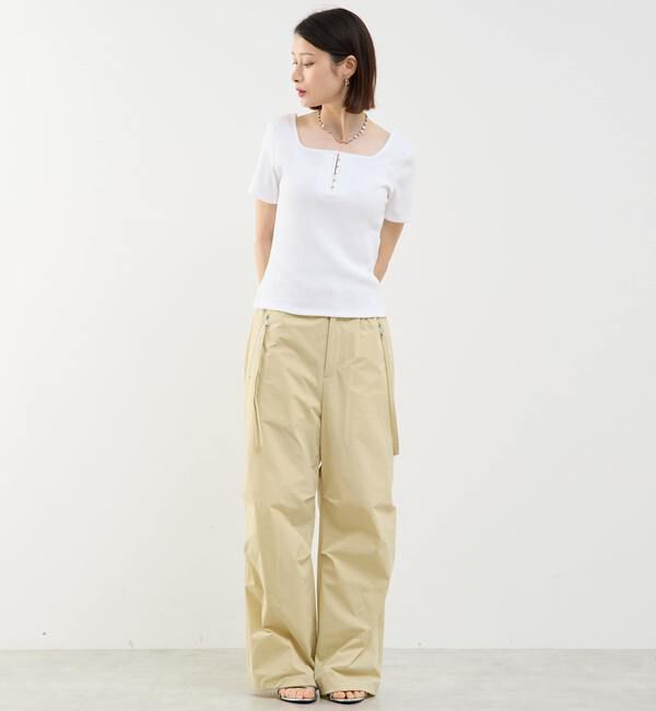 Soffitto「前後2WAYスクエアネックカットソー」|Tシャツ・カットソー|