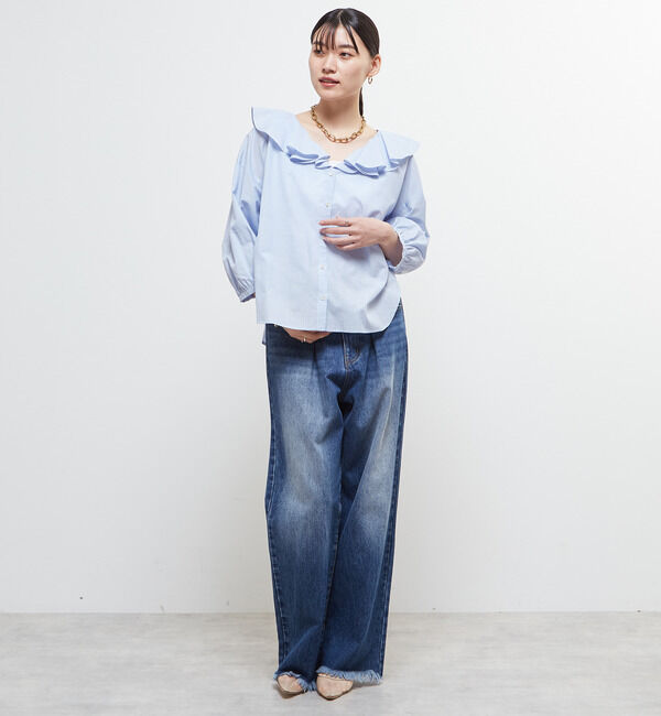 Soffitto「フリルカラーブラウス」|シャツ・ブラウス|