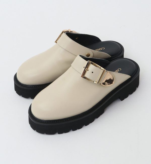 A_「【CAMINANDO/カミナンド】BACKLE CLOG MULES」|その他|アイボリー
