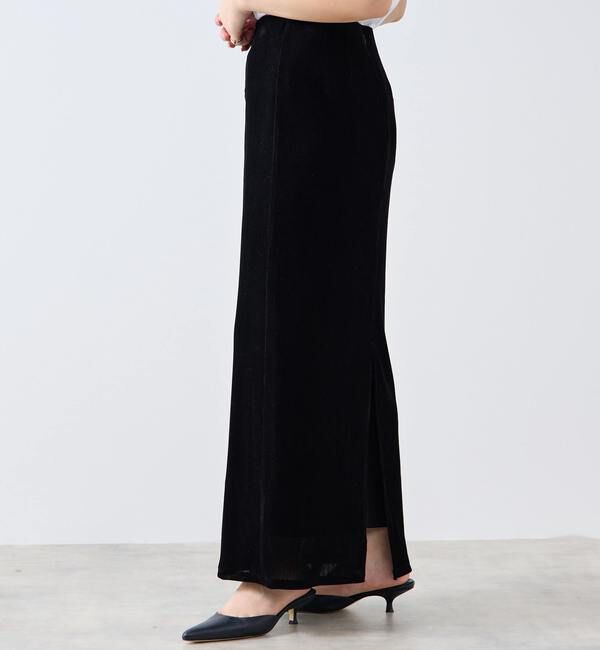 SOFFITTO「フロッキーチュールストレッチスカート」|スカート|
