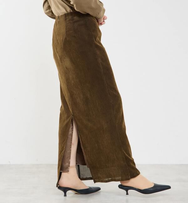 SOFFITTO「フロッキーチュールストレッチスカート」|スカート|