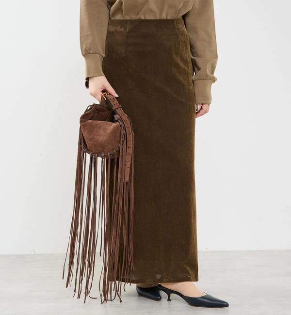 SOFFITTO「フロッキーチュールストレッチスカート」|スカート|