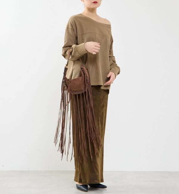 SOFFITTO「フロッキーチュールストレッチスカート」|スカート|