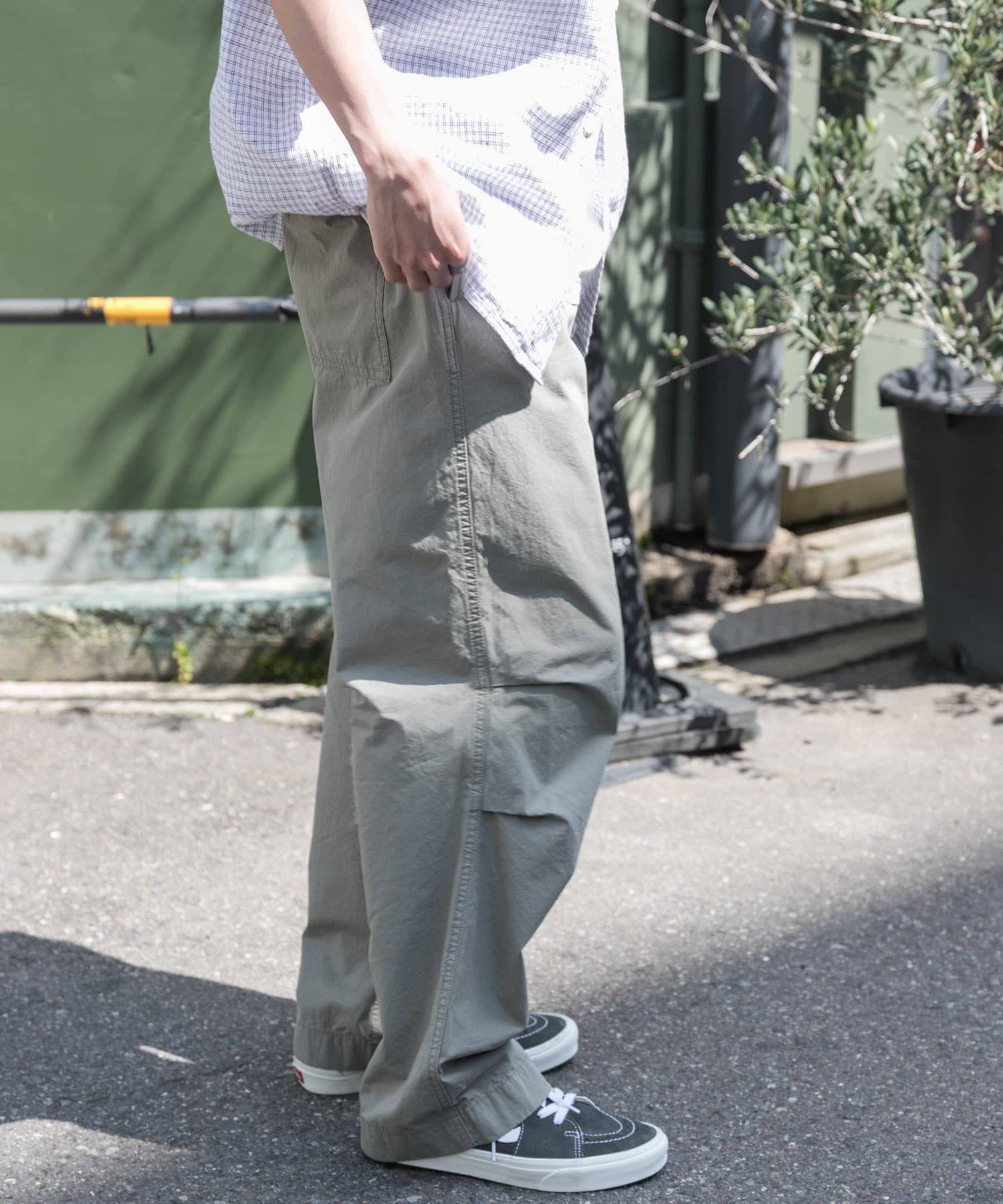 URBAN RESEARCH DOORS「FORK&SPOON　コットンタイプライターニータックパンツ」|その他|