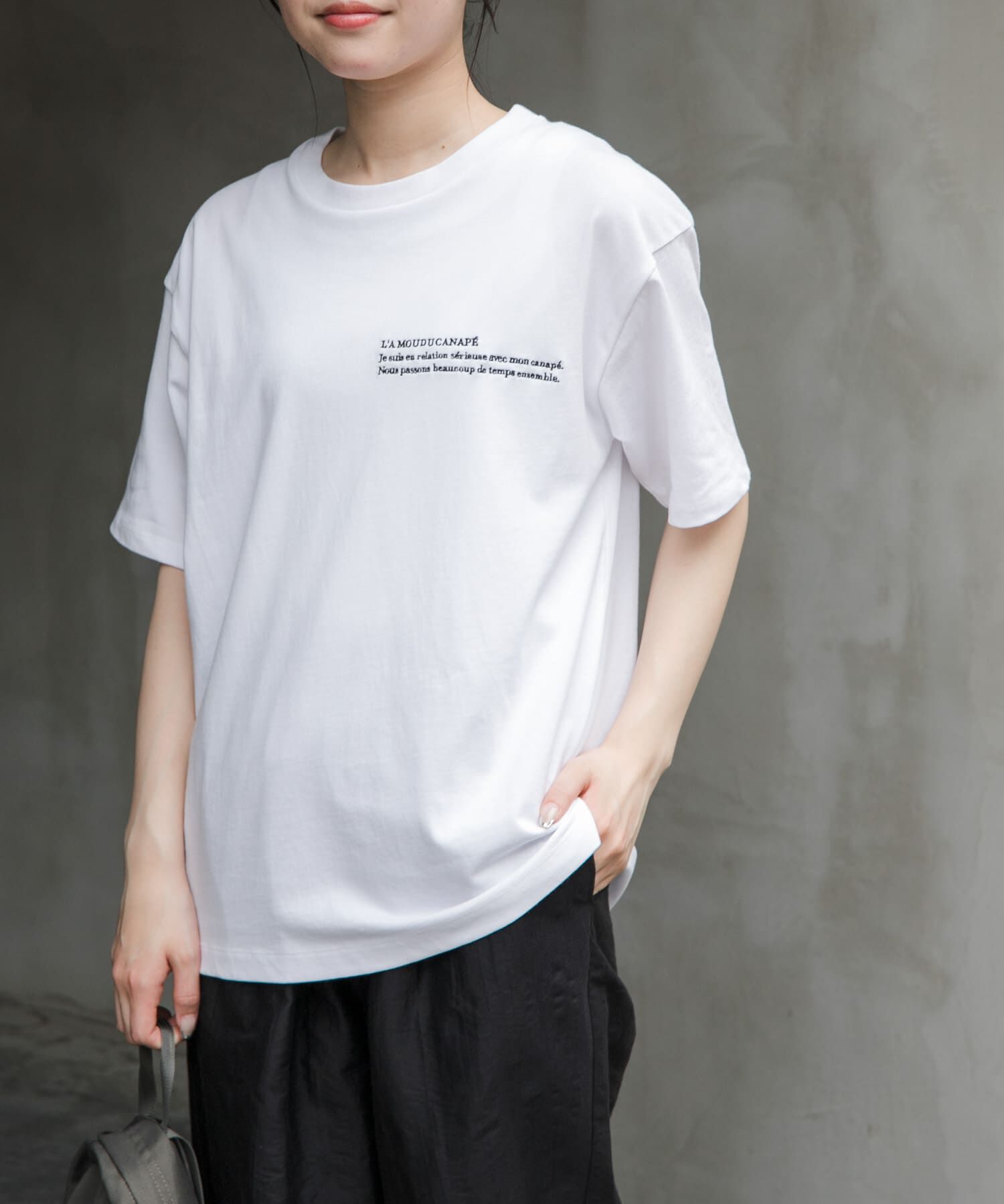 URBAN RESEARCH DOORS「FORK&SPOON　エンブロイダリーTシャツ」|Tシャツ・カットソー|
