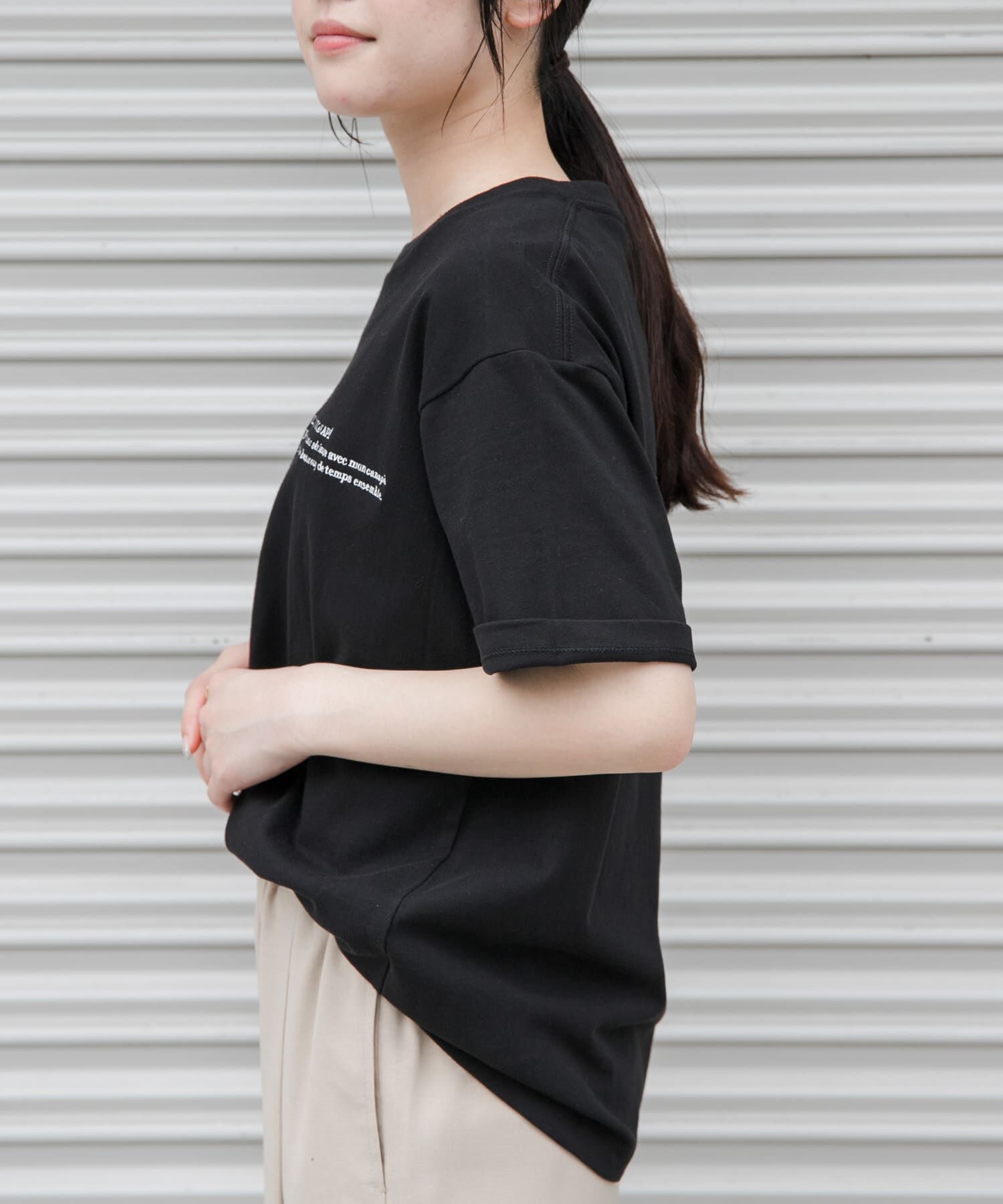 URBAN RESEARCH DOORS「FORK&SPOON　エンブロイダリーTシャツ」|Tシャツ・カットソー|