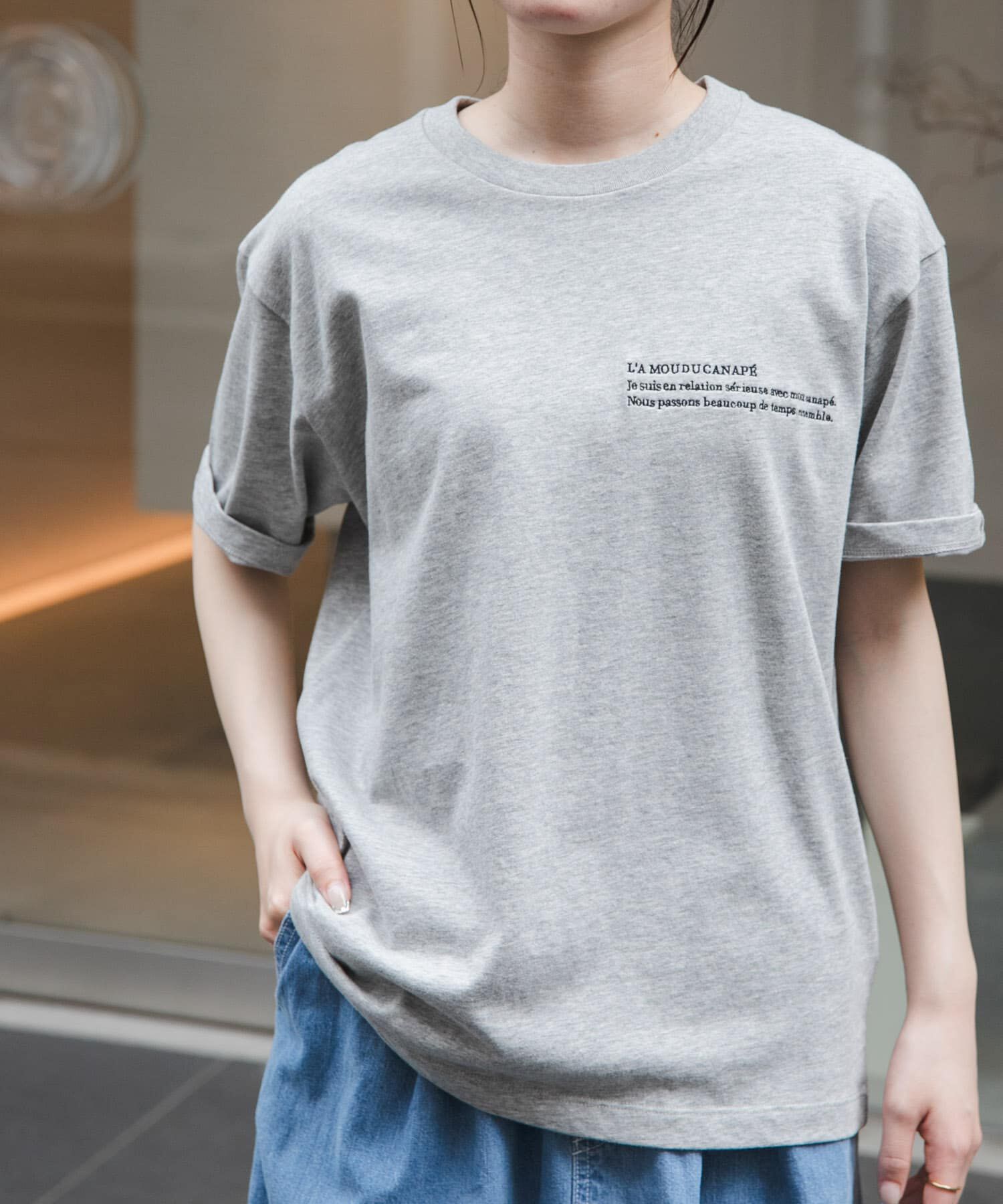 URBAN RESEARCH DOORS「FORK&SPOON　エンブロイダリーTシャツ」|Tシャツ・カットソー|