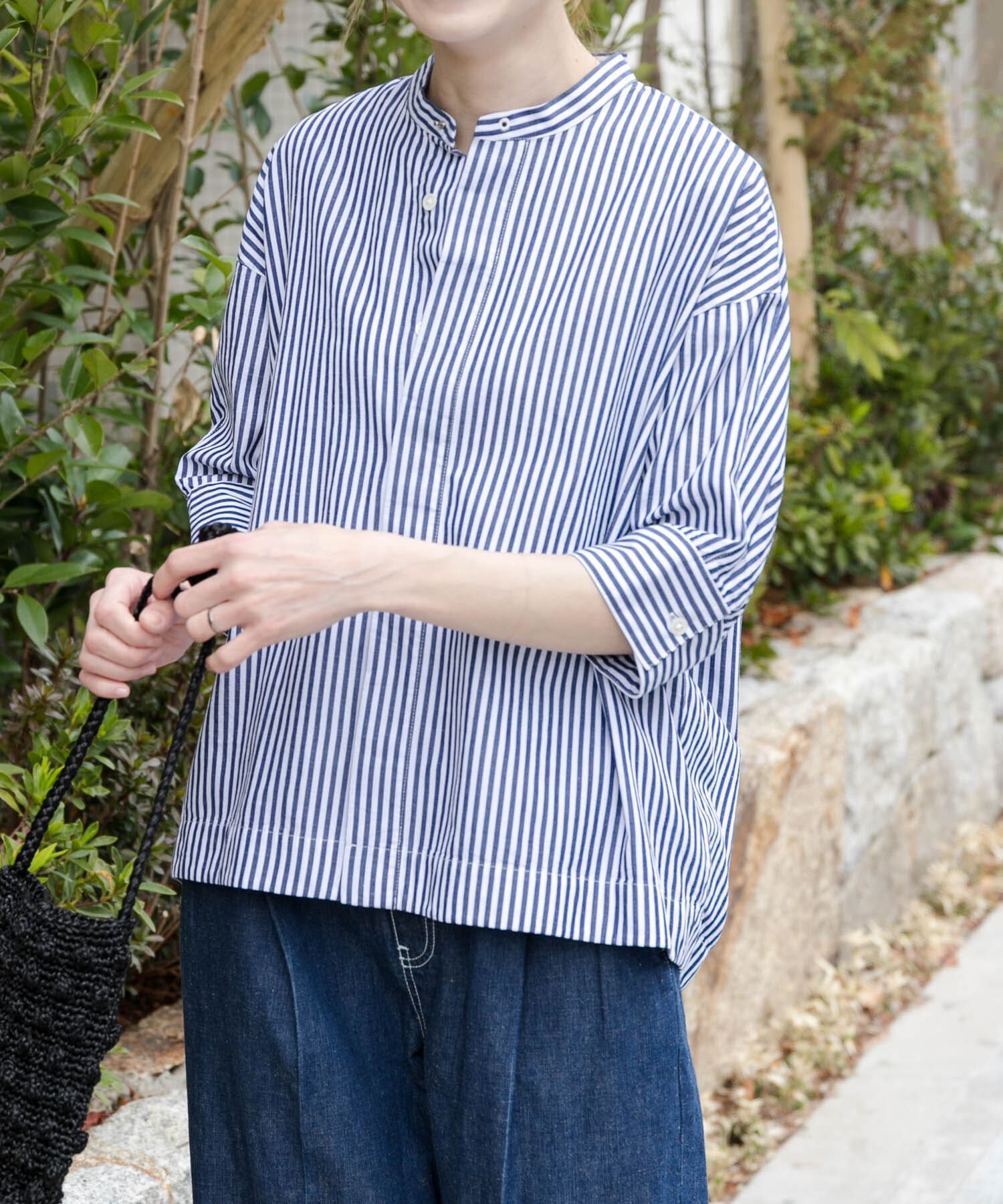 URBAN RESEARCH DOORS「FORK&SPOON　ギボシコクーンショートスリーブシャツ」|シャツ・ブラウス|