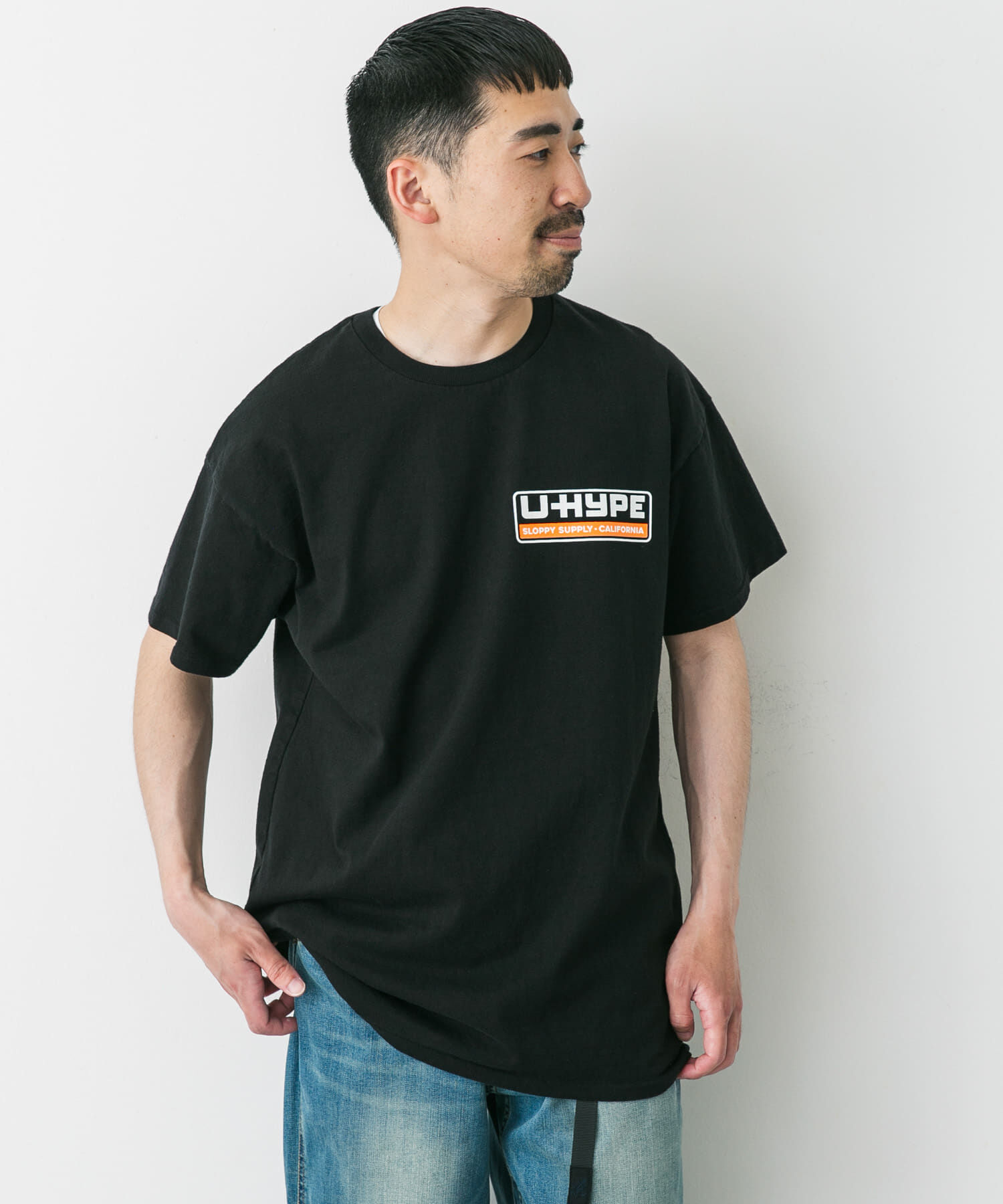 URBAN RESEARCH DOORS「『別注』SLOPPY SUPPLY&times;DOORS　UHYPE T-SHIRTS」|Tシャツ・カットソー|