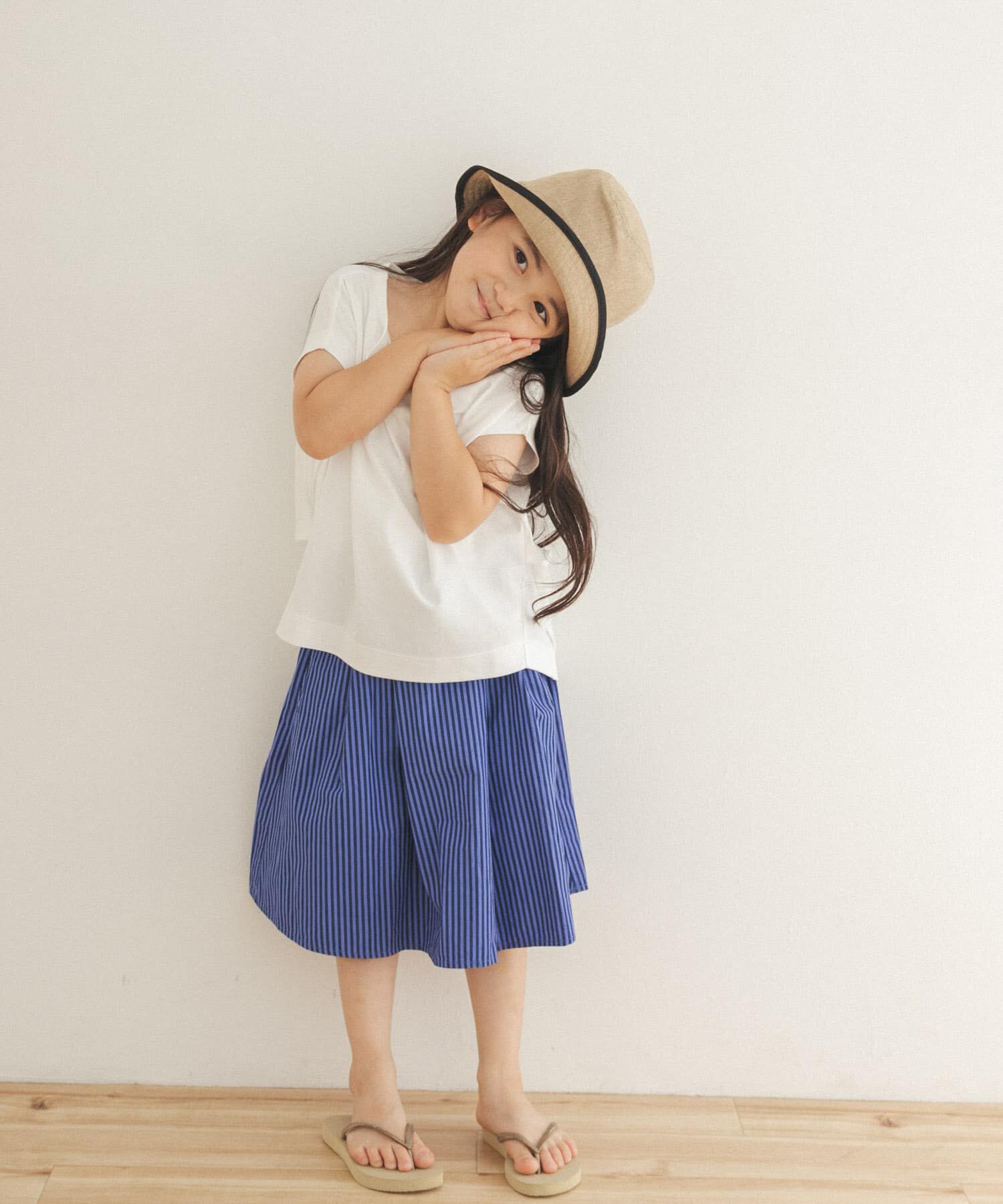 URBAN RESEARCH DOORS「ストライプ後染めフレアスカート(KIDS)」|その他|