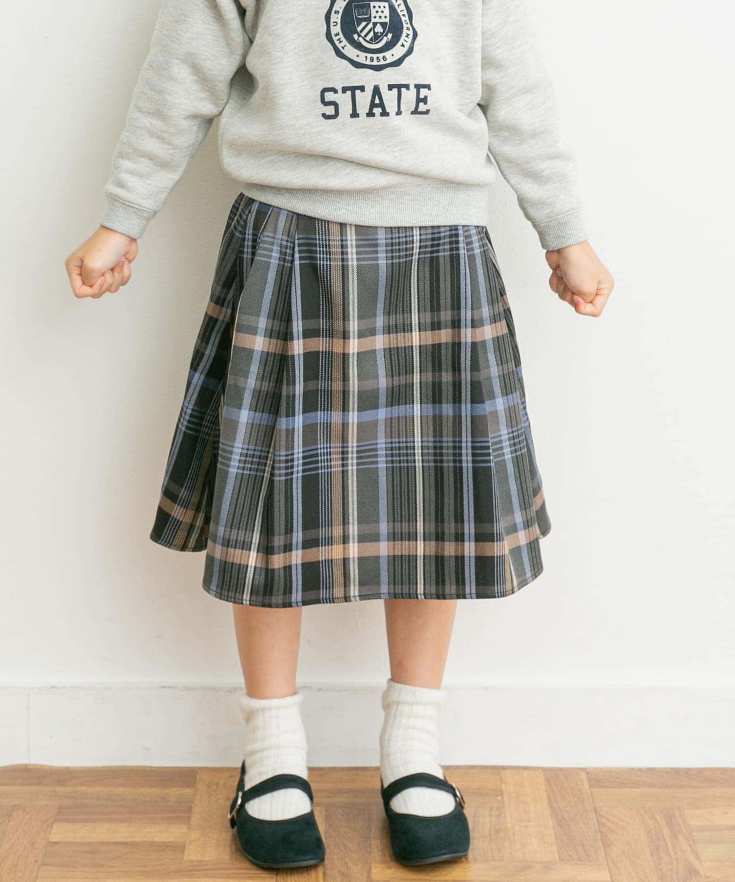 URBAN RESEARCH DOORS「『親子リンク』カラーチェックスカート(KIDS)」|その他|