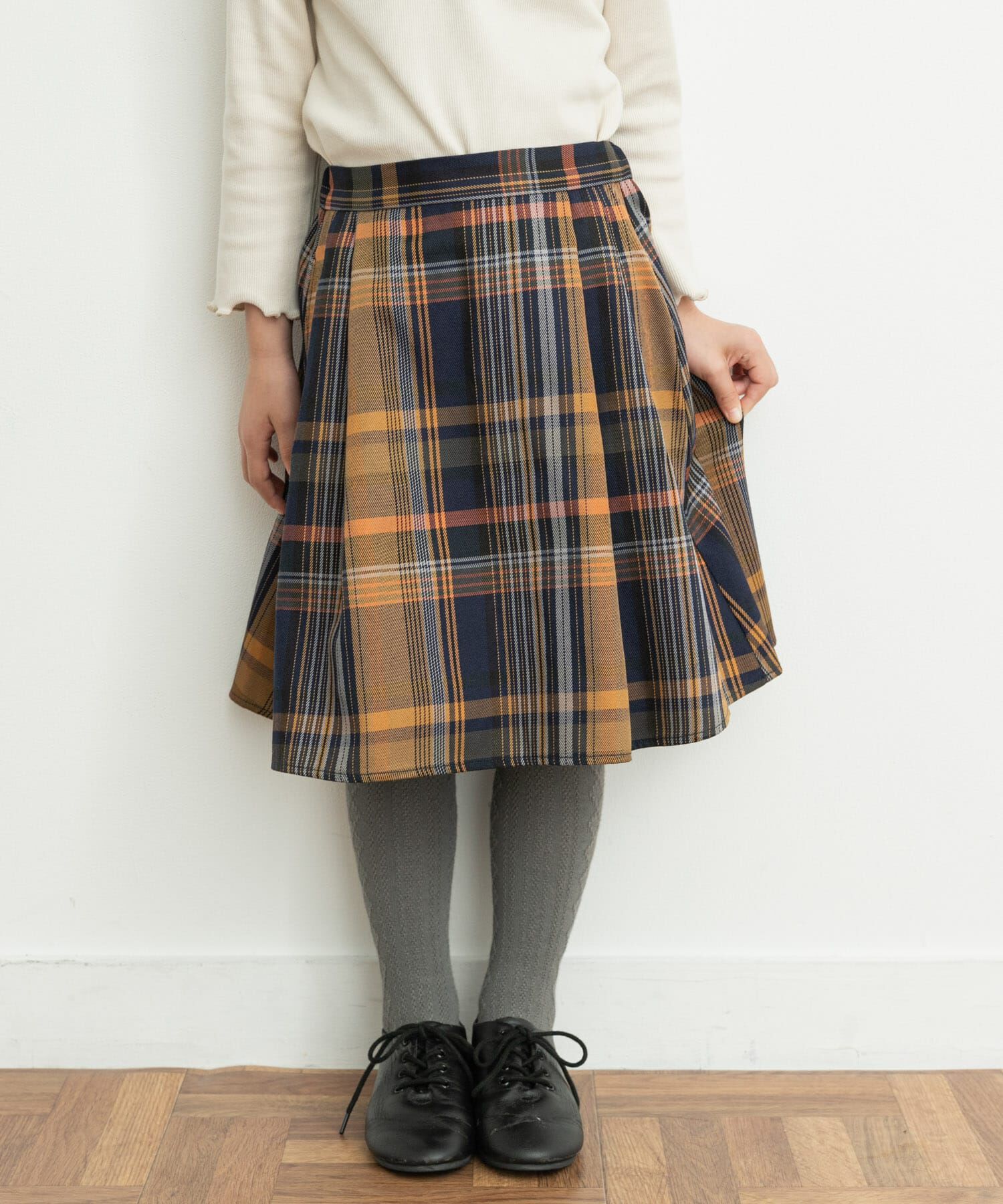 URBAN RESEARCH DOORS「『親子リンク』カラーチェックスカート(KIDS)」|その他|