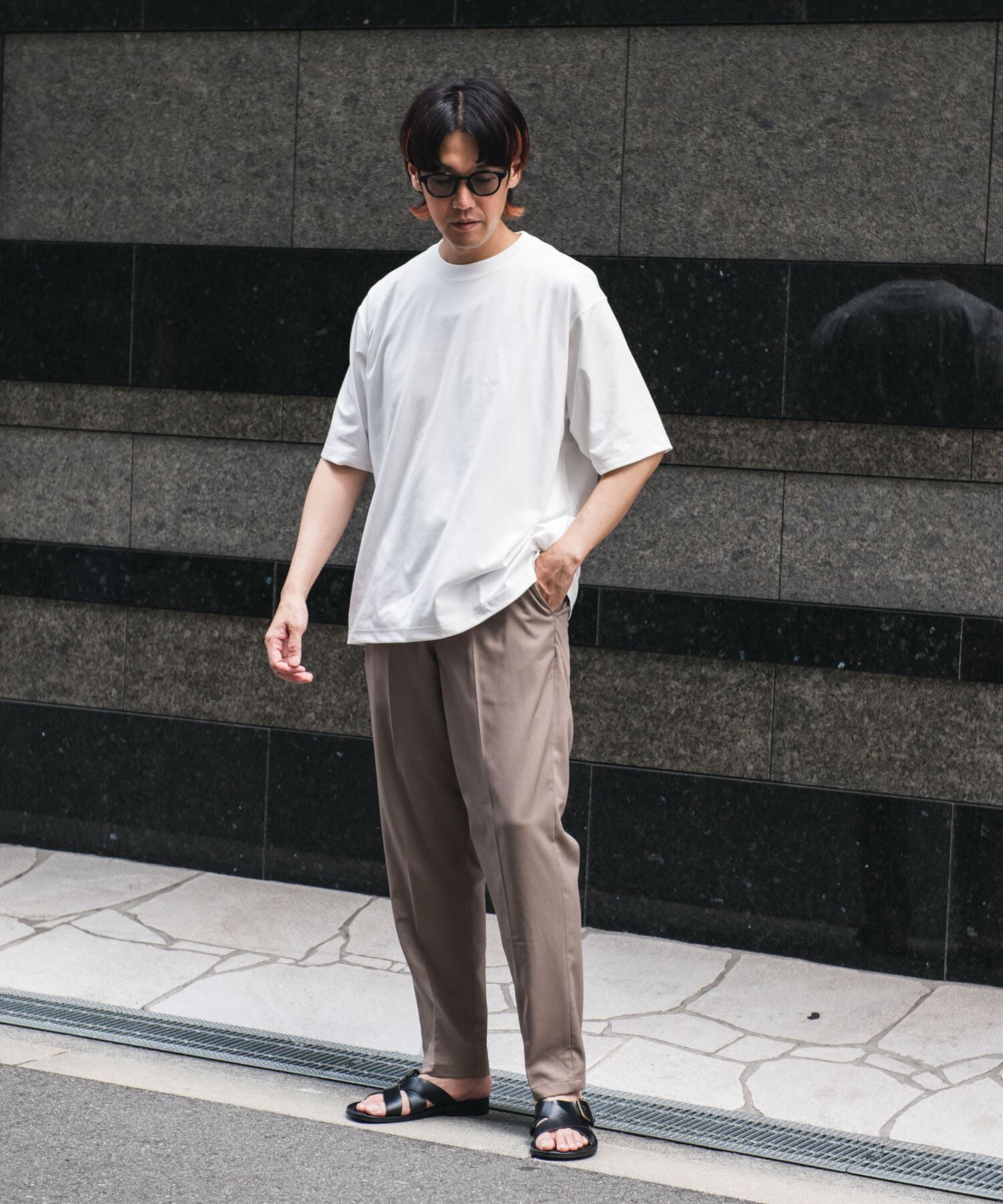 URBAN RESEARCH DOORS「TRツイルテーパードトラウザー」|その他|