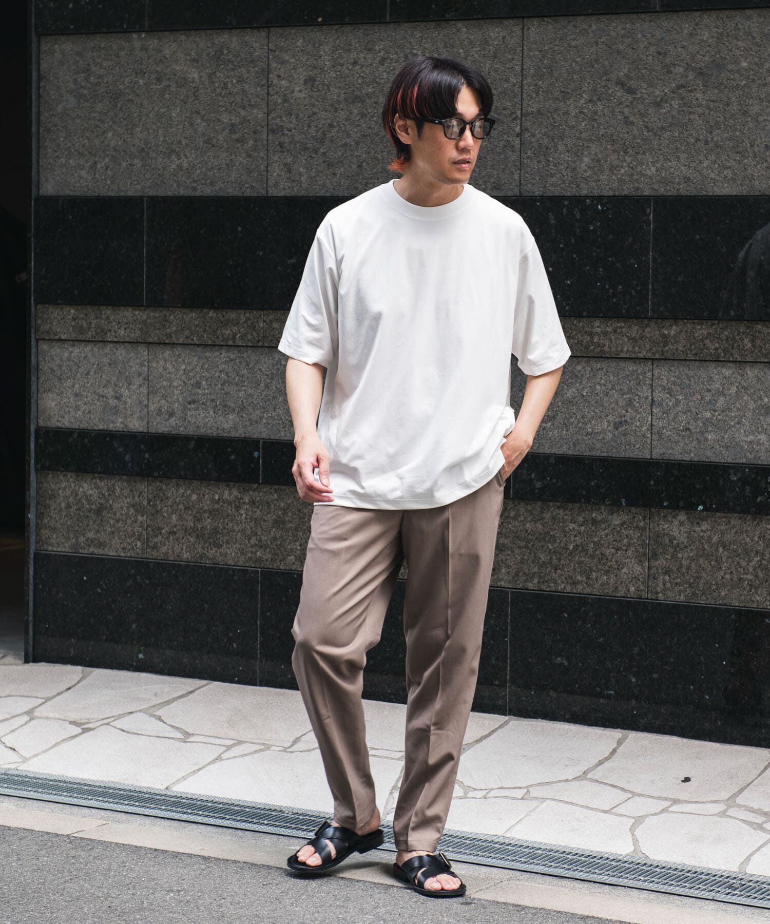 URBAN RESEARCH DOORS「TRツイルテーパードトラウザー」|その他|