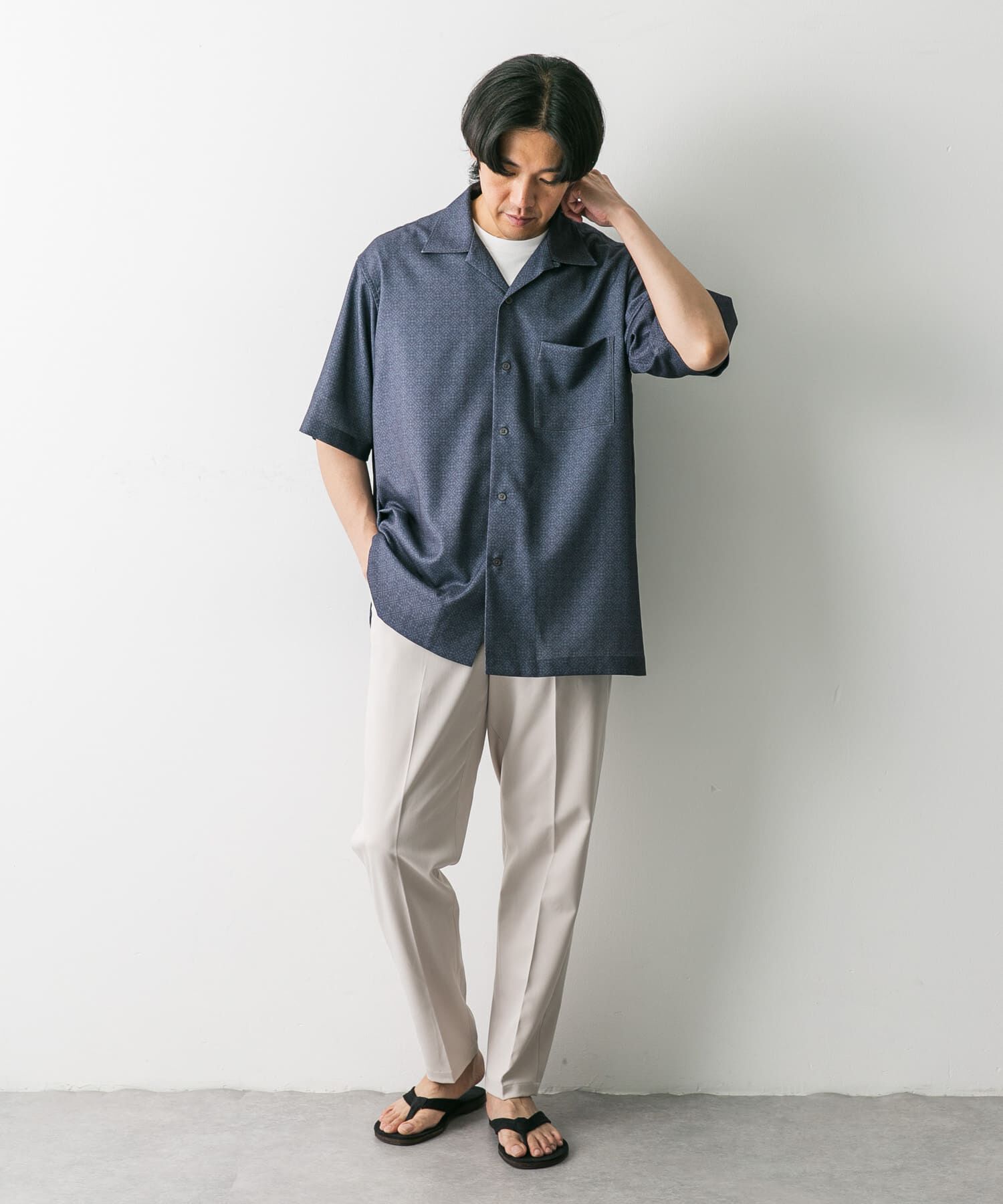 URBAN RESEARCH DOORS「TRツイルテーパードトラウザー」|その他|