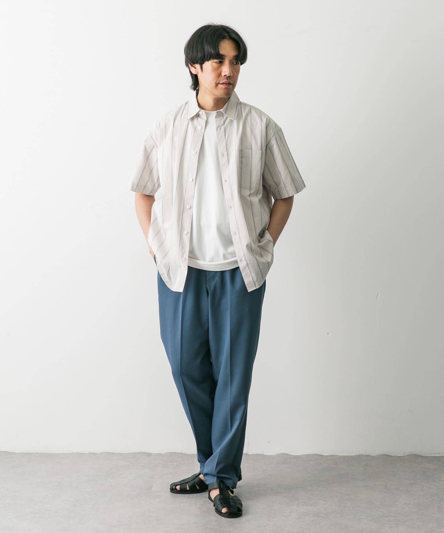 URBAN RESEARCH DOORS「TRツイルテーパードトラウザー」|その他|