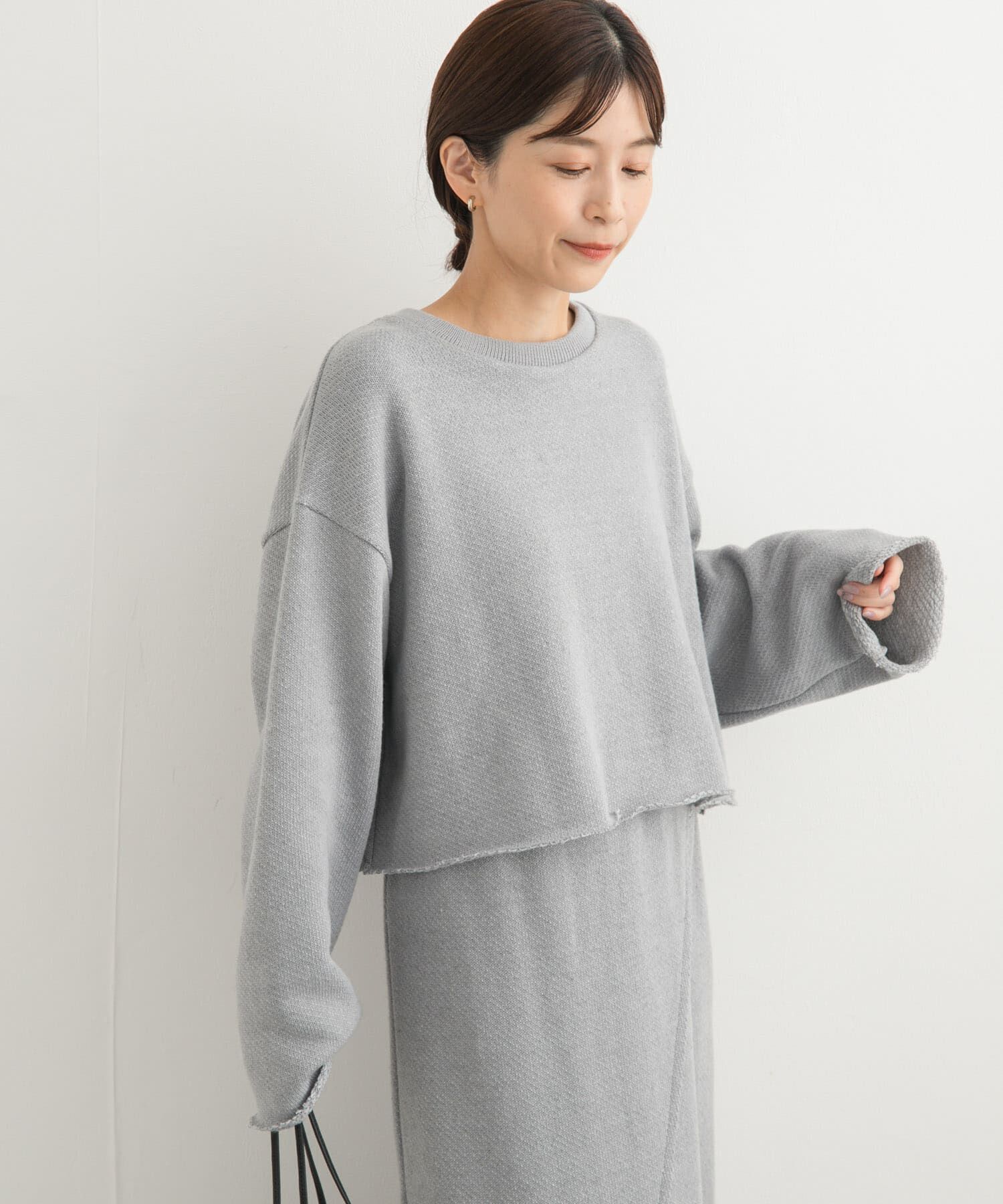 URBAN RESEARCH DOORS「ローゲージインレイプルオーバー」|Tシャツ・カットソー|