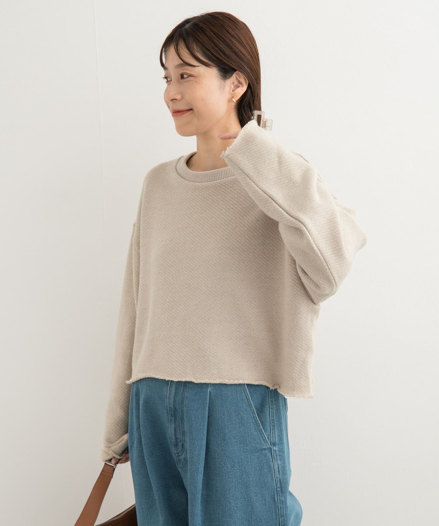 URBAN RESEARCH DOORS「ローゲージインレイプルオーバー」|Tシャツ・カットソー|