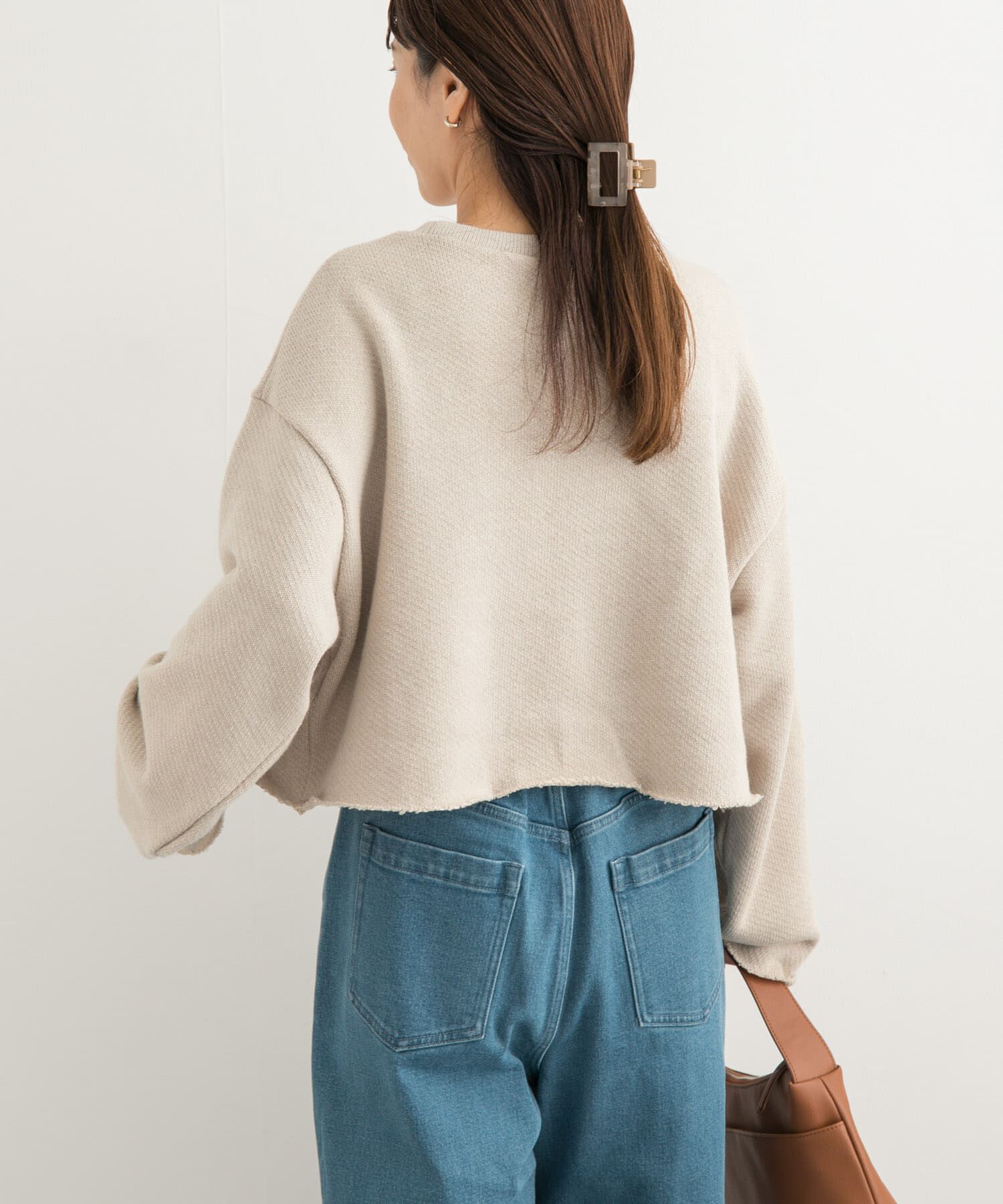 URBAN RESEARCH DOORS「ローゲージインレイプルオーバー」|Tシャツ・カットソー|