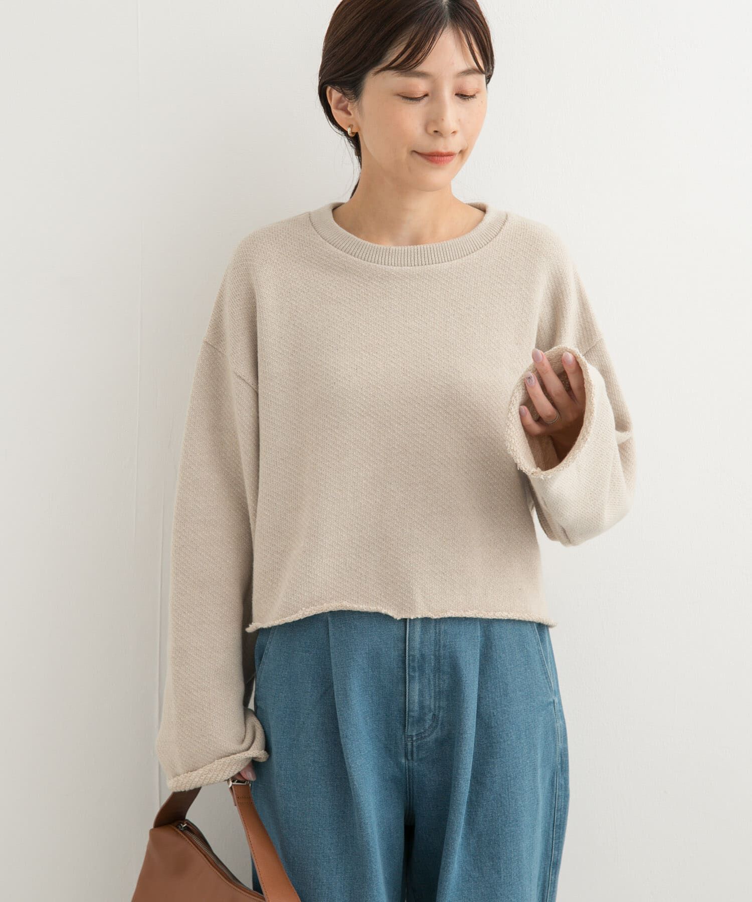 URBAN RESEARCH DOORS「ローゲージインレイプルオーバー」|Tシャツ・カットソー|